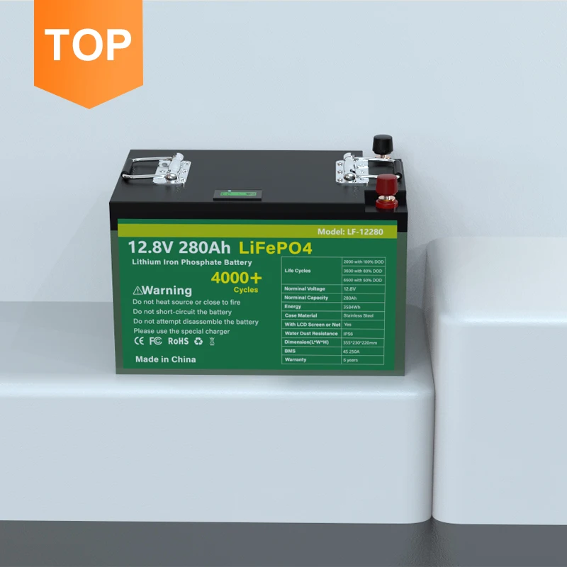 
12V 280Ah 300Ahlifepo4 Lithium-Ion Batarya Celular Banco Voiture Recargable Bateria De Carro A Externa Para Lithium Ion Battery 
