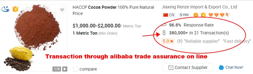 Wholesale cocoa powder Food Grade Alkalized cocoa powder 25kg brown Bulk Price