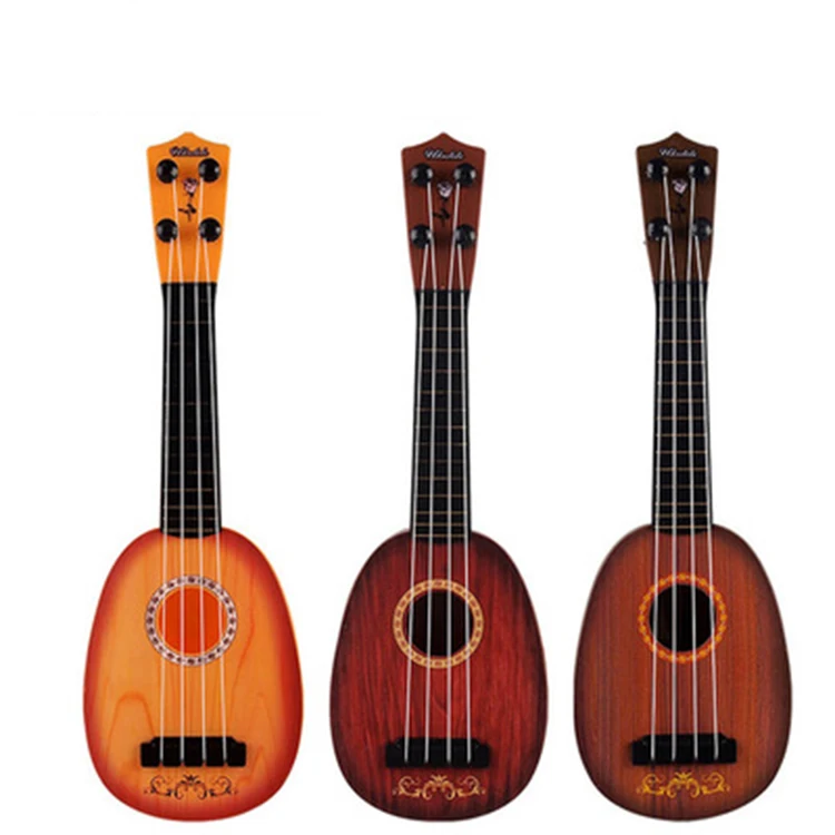 
Hot Amazon Musical Instruments Cheap Fruit Electric Acoustic Guitars 4 String for Kids 