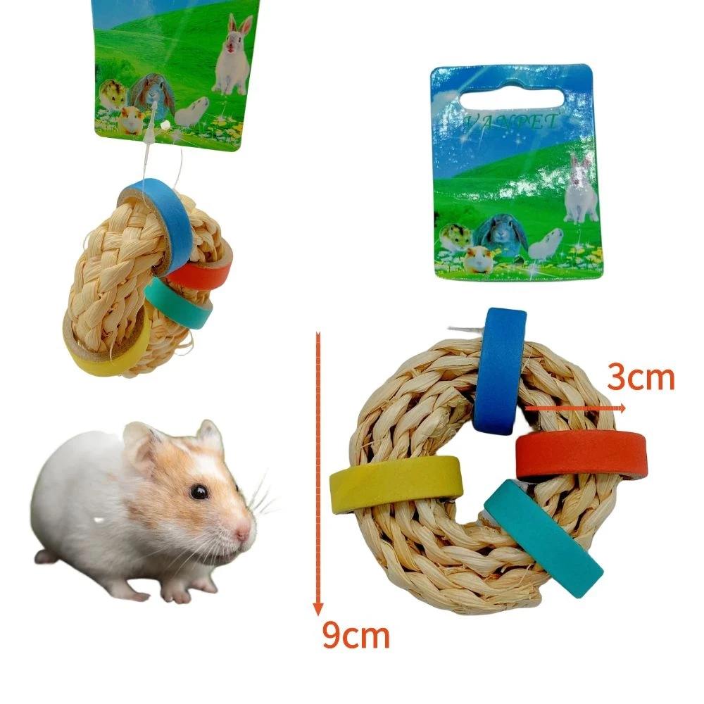 Rabbit Grass Ball Molar Ball Guinea Pig Parrot Chewing Toy Straw Rattan Aquatic Ball Hamster Straw Toy Small pet products