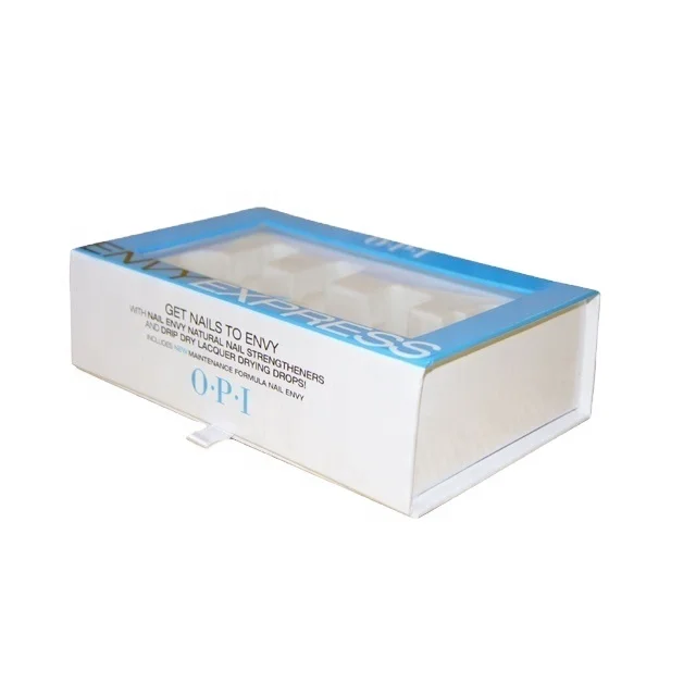 
Beauty recycled craft paper PVC with window paper boxes packaging for eyelash package 