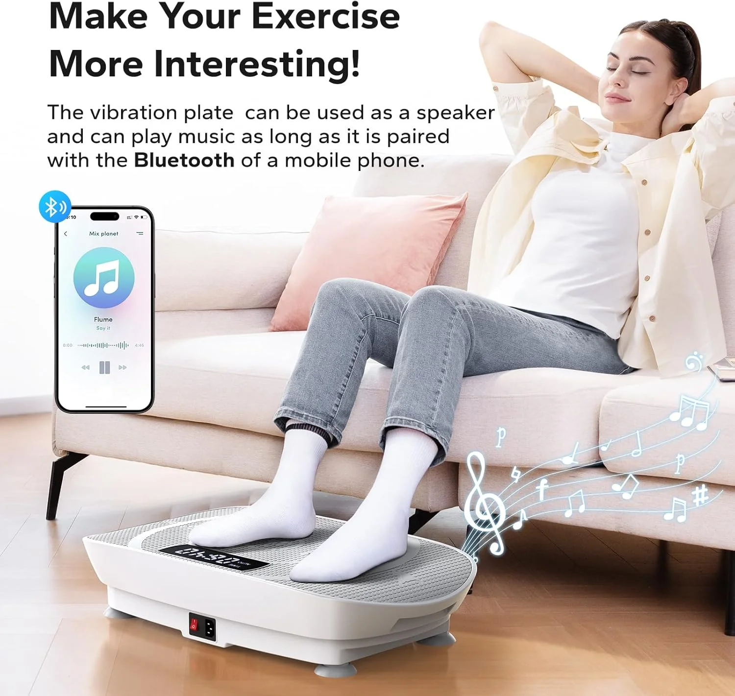2024 Best Selling Crazy Fitness Massage Vibration Plate Exercise Machine with Motor Speed Control for Loss Weight