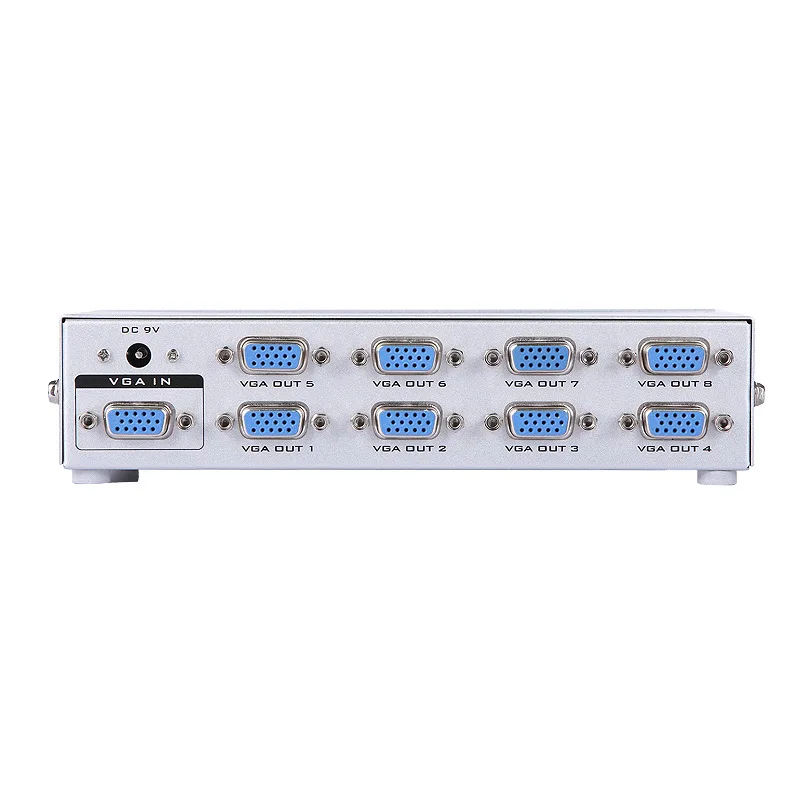 8port 1x8 VGA splitter 1 input 8 output with Bandwidth 150MHz 250MHz 350MHz Optional
