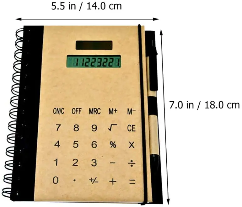 ISO9001 BSCI Audited Factory Smart Notebook with Calculator Pen Promotion Gifts for School Kids Customized Private Label Logo