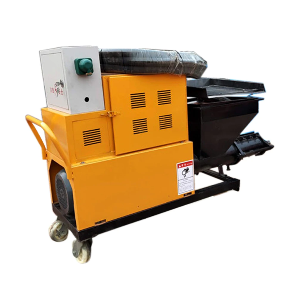 Gasoline Automatic Cement Mortar Jet Hopper Paint Spraying Machine Mortar Spray Machine For Wall
