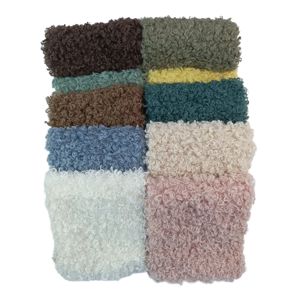 Artificial soft plush fabric 976g non elastic clothing fabric 100% polyester 160x100cm