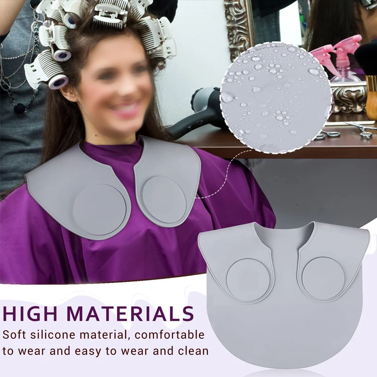 High Quality Hairdressing Cape Waterproof Silicone Shawl Barber Dye Hair Cutting Styling Shawl For Barbershop Tools