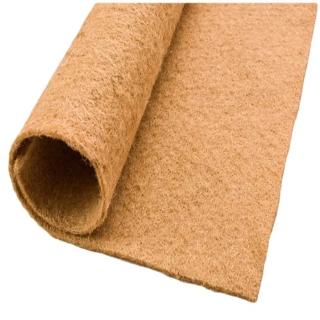 Biodegradable jute fiber grass grow mat for microgreens grow mat natural jute felt hemp grow pads for green leaf plants