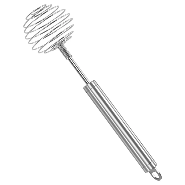 Hot Selling Kitchen Utensil Stainless Semi-automatic Milk Honey Whisk Hand Power Whipper Mixer Egg Beater For Dough Blender