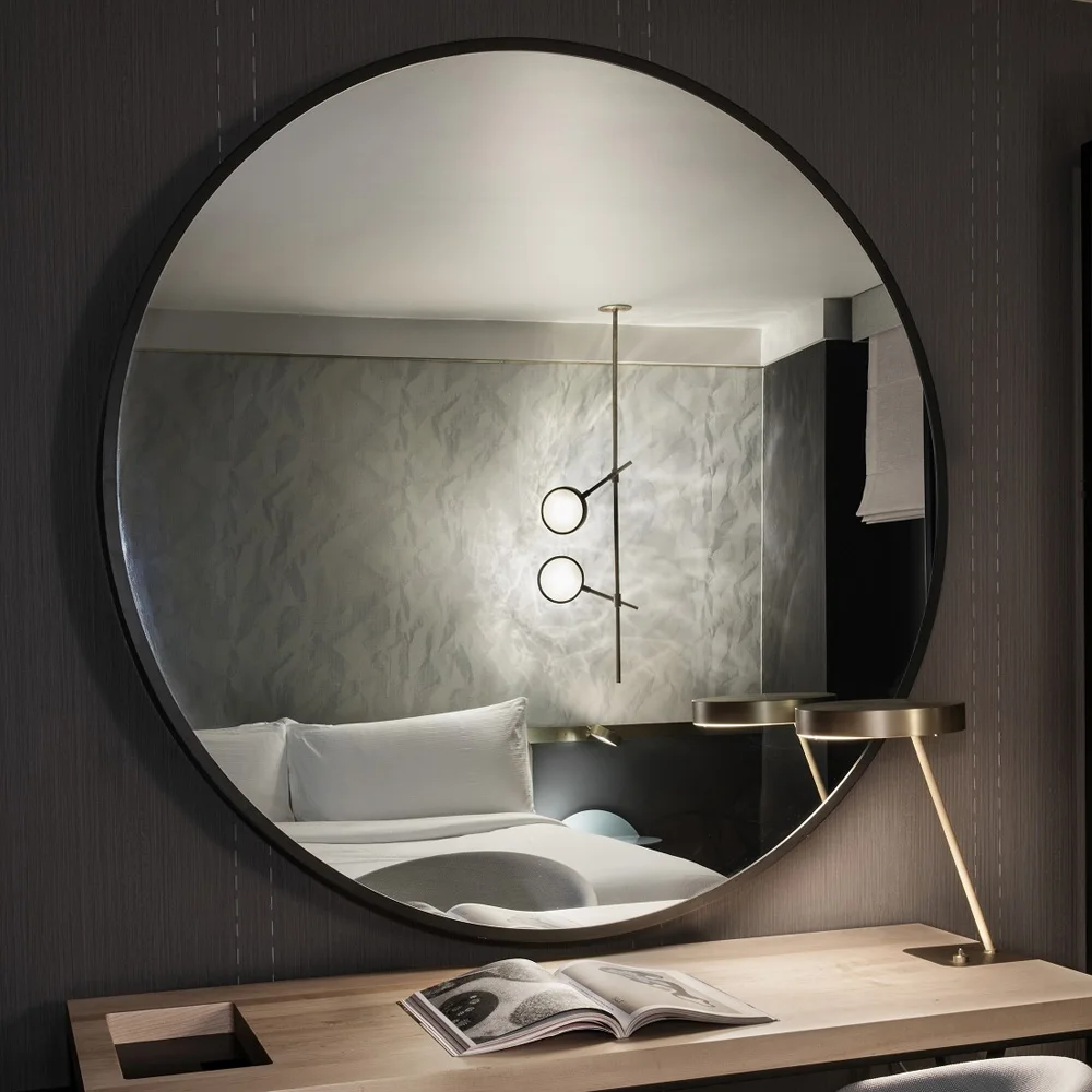 Hotel Bathroom  Living Room Modern Stylish Frame Mirror with/without LED