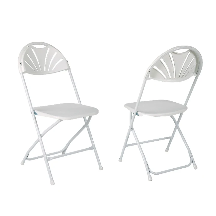High quality wholesale foldable chair wedding plastic climbing garden chair white resin folding chairs outdoor for events