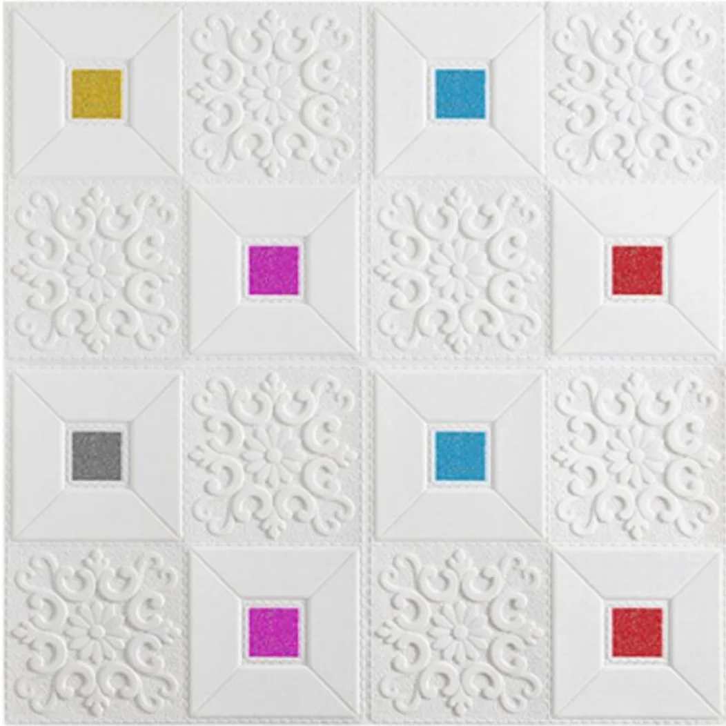 Interior Home Decoration Wallpaper PVC Waterproof Easy to Cut Ceiling Tile Vinyl 3d Wall Panel For TV Background and Ceiling