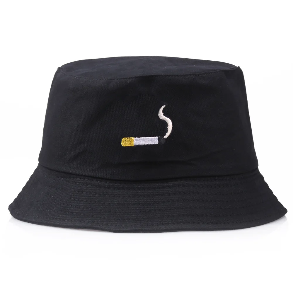 Embroidery Bucket Hat NO CHILL Fashion Fisherman Hat Outdoor Sun Protection Visor Hat Foldable Leisure