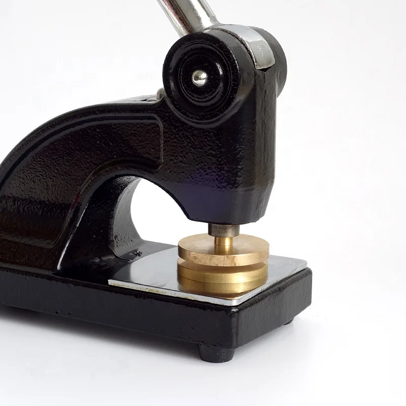 Big steel and portable hand press custom embossing seal stamp for wedding invitation paper certificate
