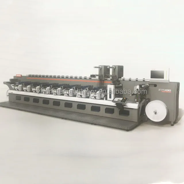 ZTR module Unit 6 8 10 12 color paper film label flexo printing machine