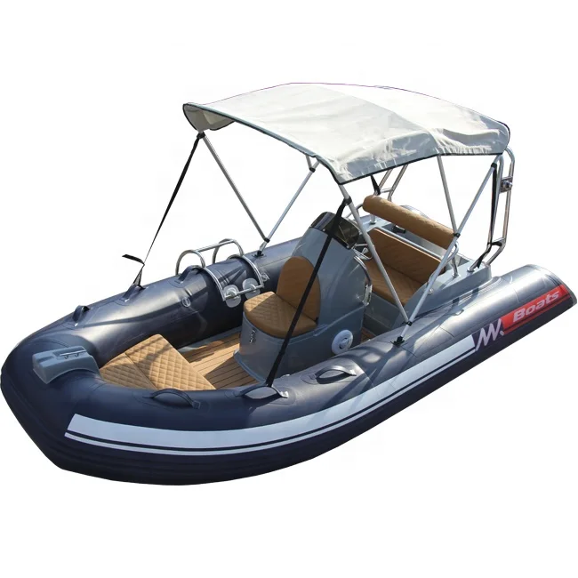 High Speed 13ft Rib390 Orca Hypalon/PVC Semi-Rigid Fiberglass RIB Inflatable Boats