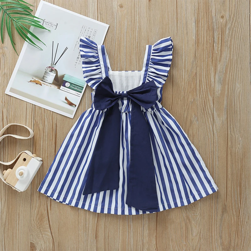 Wholesale Vintage Girls Dress Boutique Children Dress for Summer Kid Dress