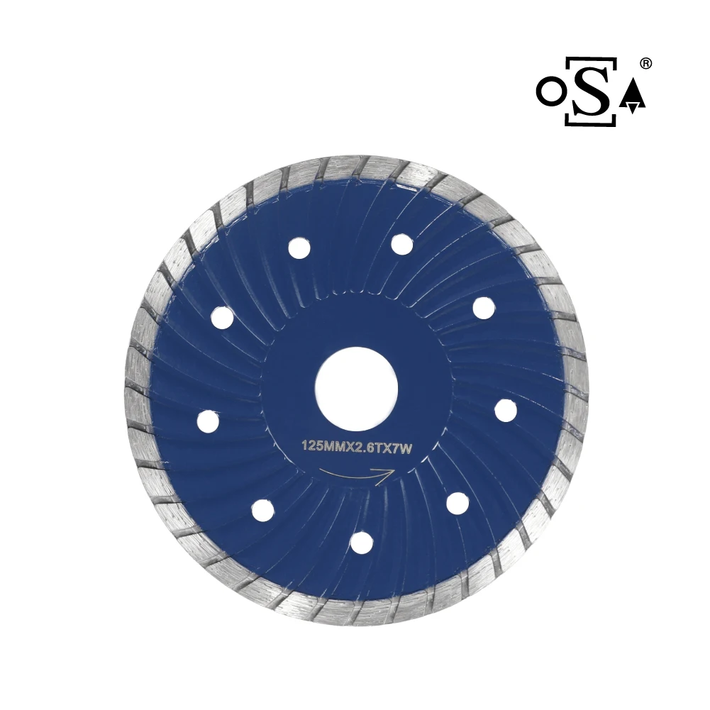 125mm Wet Trade Diamond Profi Wave Sharply Saw Blade For Cutting Stone