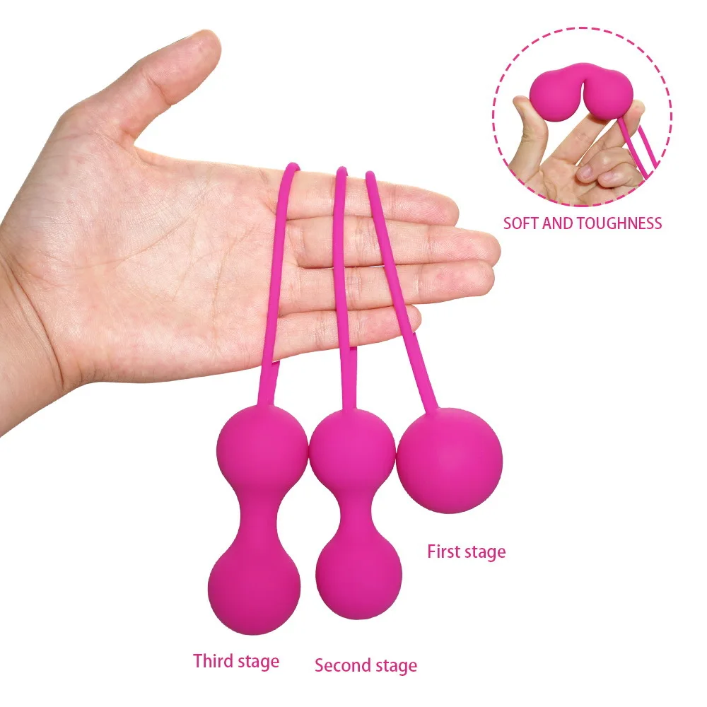 Safe Silicone Smart Kegel Ball Ben Wa Ball Vagina Tighten Exercise Machine Vaginal Geisha Ball Sex Toys Pussy Tighten Machine