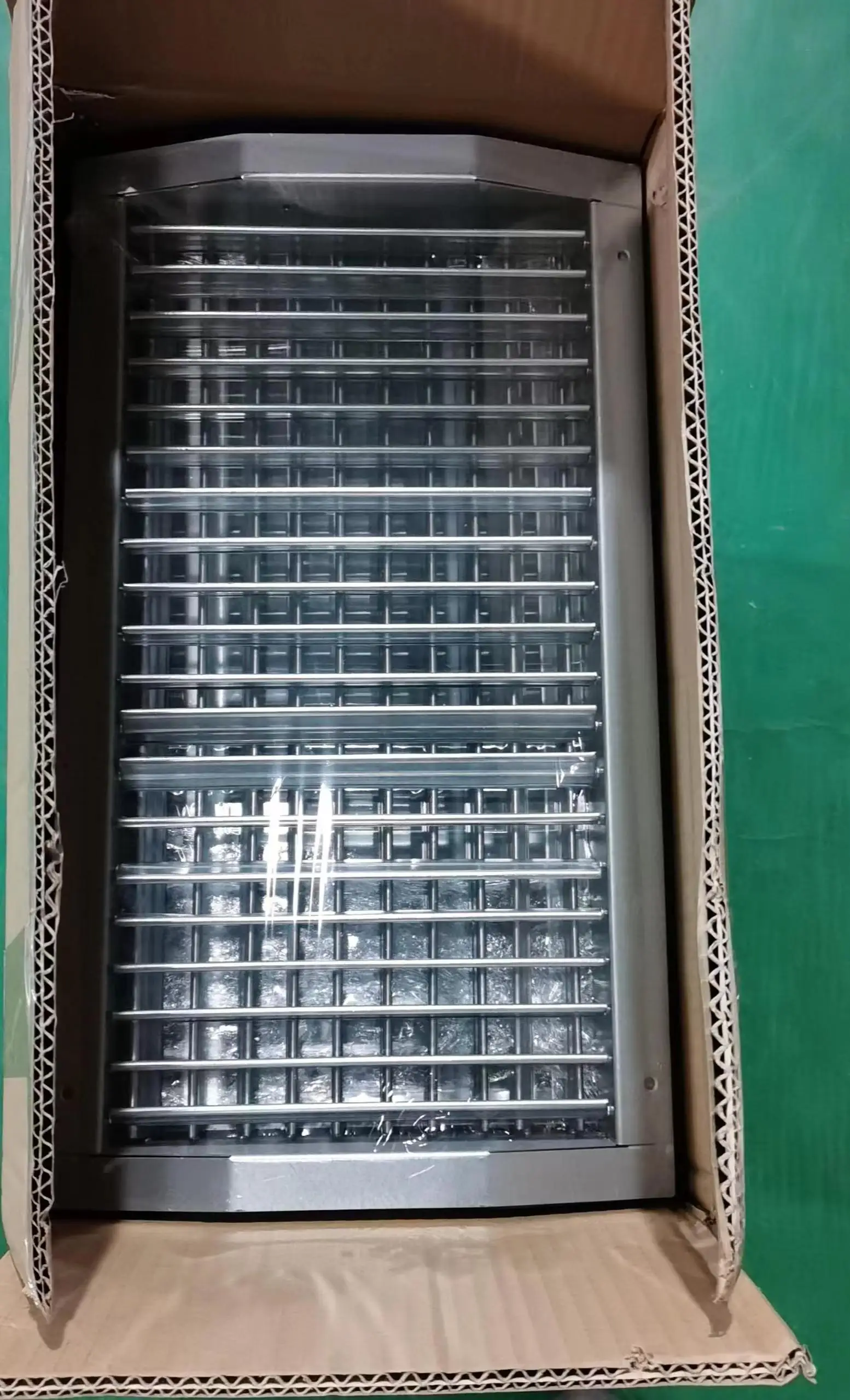 Ventilation steel grille design stainless steel vent grille Grilles for Spiral Ducts, Single Deflection