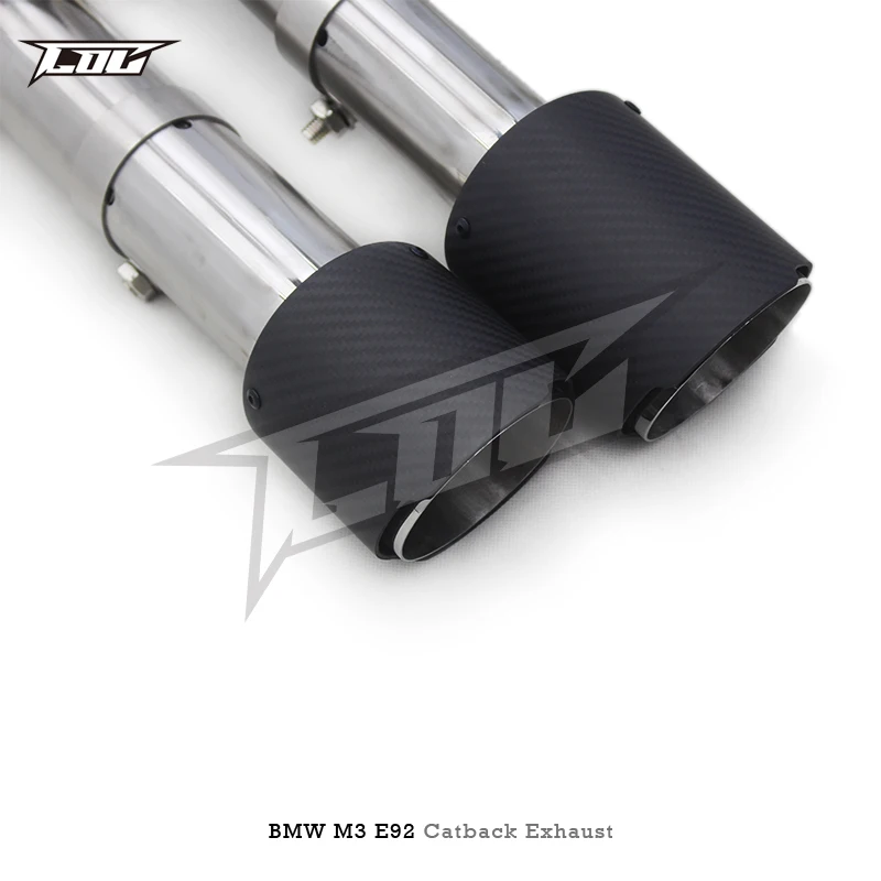 BK двойной резонатор для труб BMW M3 E90/E92/E93 4 0 л 2008-2013 выхлопных из нержавеющей стали глушитель Catback Escape