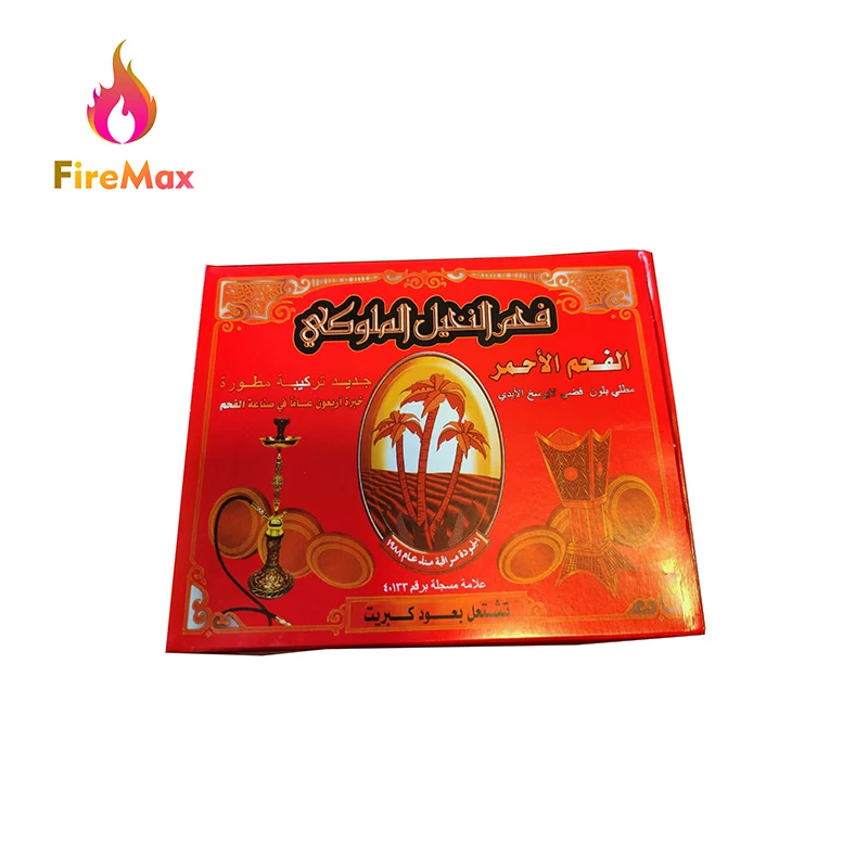FireMax High Quality Fruitwood Round Shisha Charcoal Smokeless Quick Light Charcoal Tablets