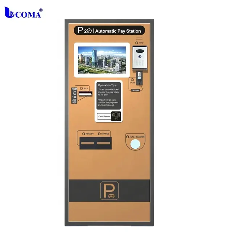High Quality Parking automatic toll gate payment machine barcode parking system china supplier