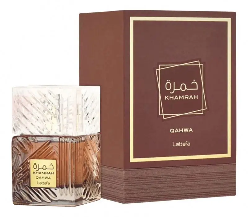 Eau de Perfume KHAMRAH QAHWA  100ml by Lattafa for Men and women long lasting Dubai Arabic perfumes