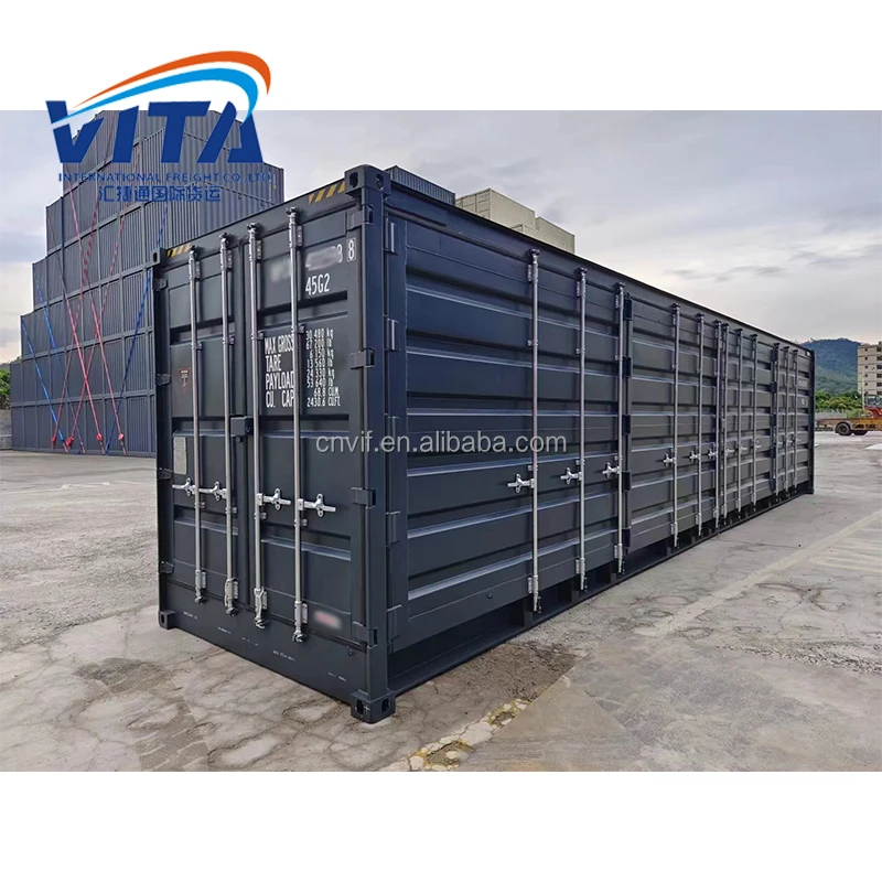 Special Container With 4M Width Side Opening Door In 40Hq  Shipping Container For Warehouse Usage