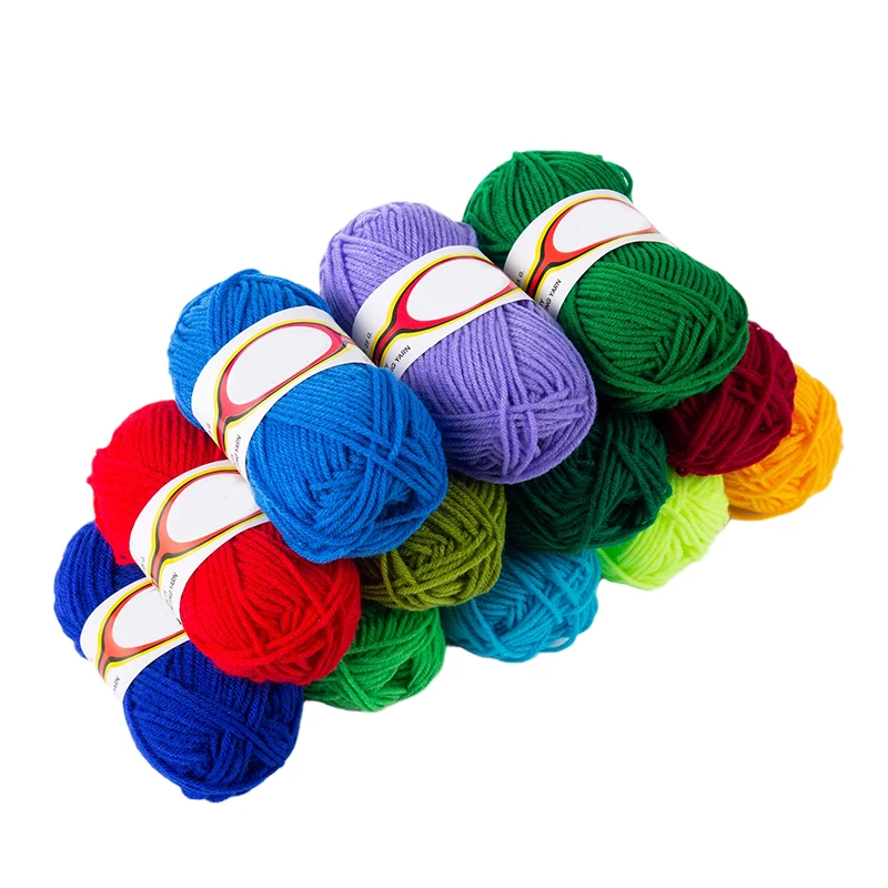 Wholesale crochet knitting hand knitting soft super fine yarn cotton/acrylic wool yarn