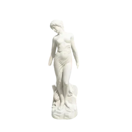 natural stone marble staute modern woman elegant nude woman sculpture