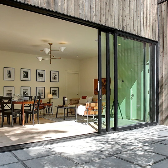 ZMR Thermal break Aluminum narrow sliding glass doors slim frame sliding door Ultra High Quality Sliding Door