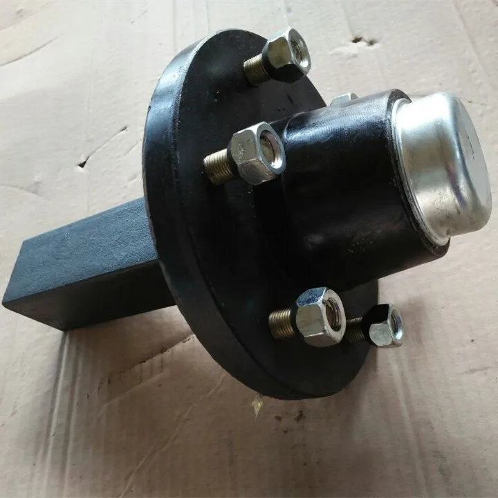 Trailer Spare Parts Square Trailer Axle 1500kg With Brake Caliper