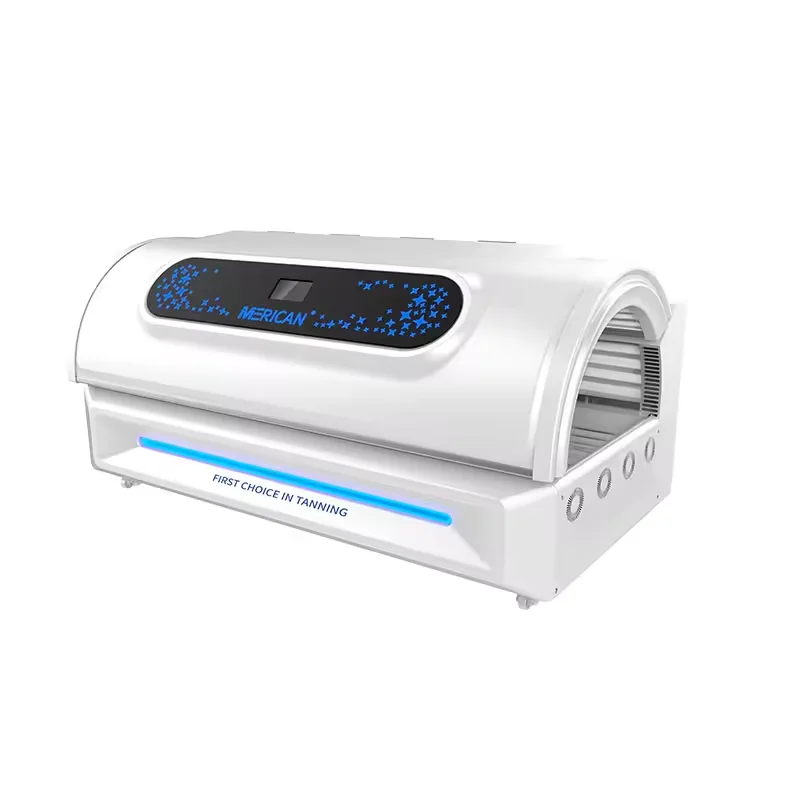 Professional spa capsule Solarium Cabin Tanning Machine Horizontal For Whole Body Tanning Bed Spray Sun Bathing Machine