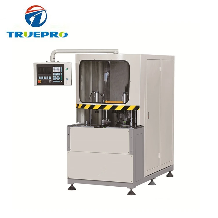 Vertical Pvc Upvc Window Door Profiles Processing CNC Corner Cleaning Machine