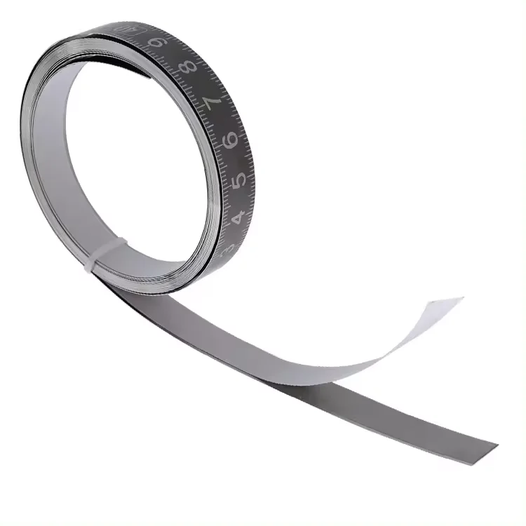 Stainless steel metal self-adhesive scale ruler with waterproof scale self-adhesive tape measure