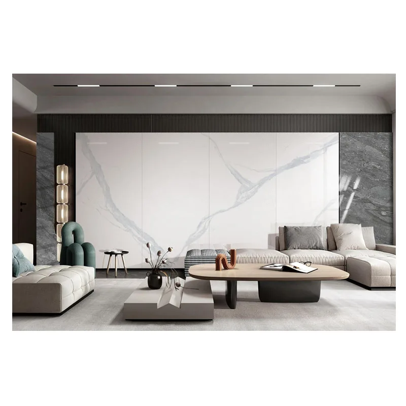 YD Artificial Stone Big Size New Victory Stone Slab White Sintered Stone Slab for Background