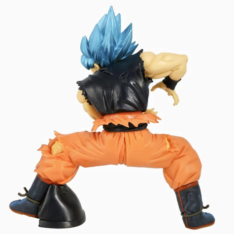 Popular anime 20cm anime DBZ super saiyan blue hair son goku action figure PVC collection model toy for gifts