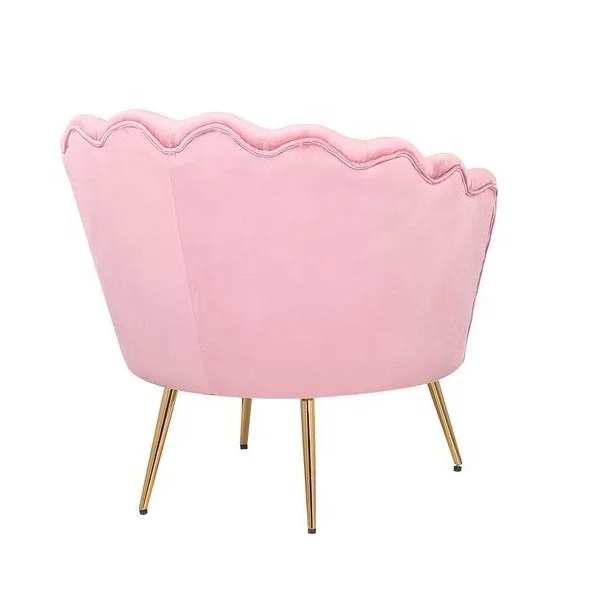 living room gold leg luxury pink modern velvet accent chairs