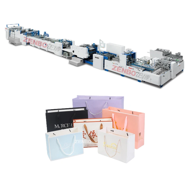 Luxury shopping gift bags machine;boutique paper bag equipment ZB1200CT-430S