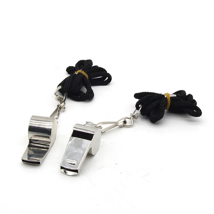 Stainless Steel, Extra Loud Whistle with Lanyard for School Sports, Soccer, Football, High quality metal whistle