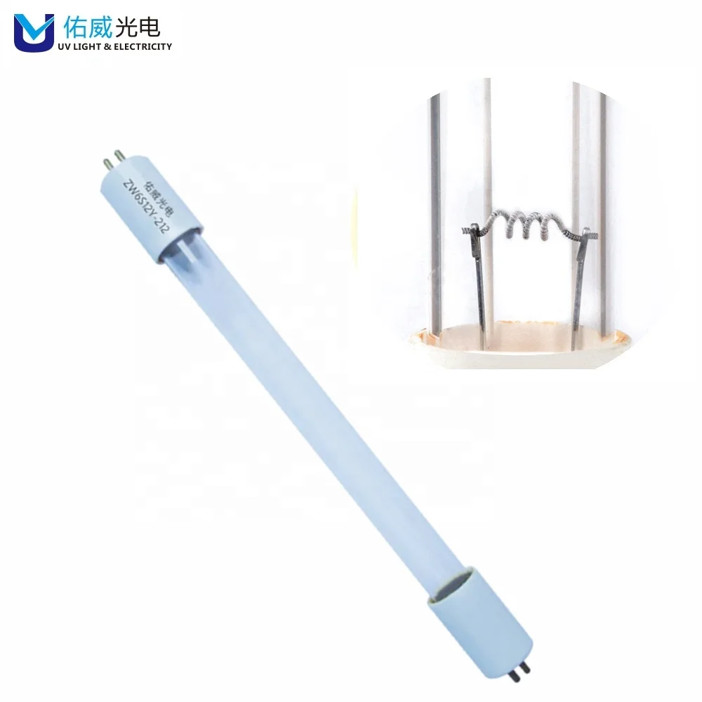 Двухсторонняя прямая трубка ультрафиолетовая лампа T4 трубка 6 Вт кварцевый стерилизатор нм дезинфекционные УФ-лампы