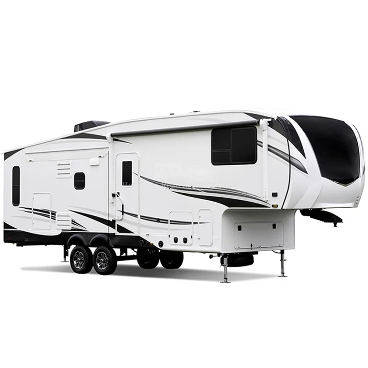 Large Size Luxury And High Quality 6-10 Person Mobile Motorhome Travel Trailer Camper Caravan 5Th Wheel Rv