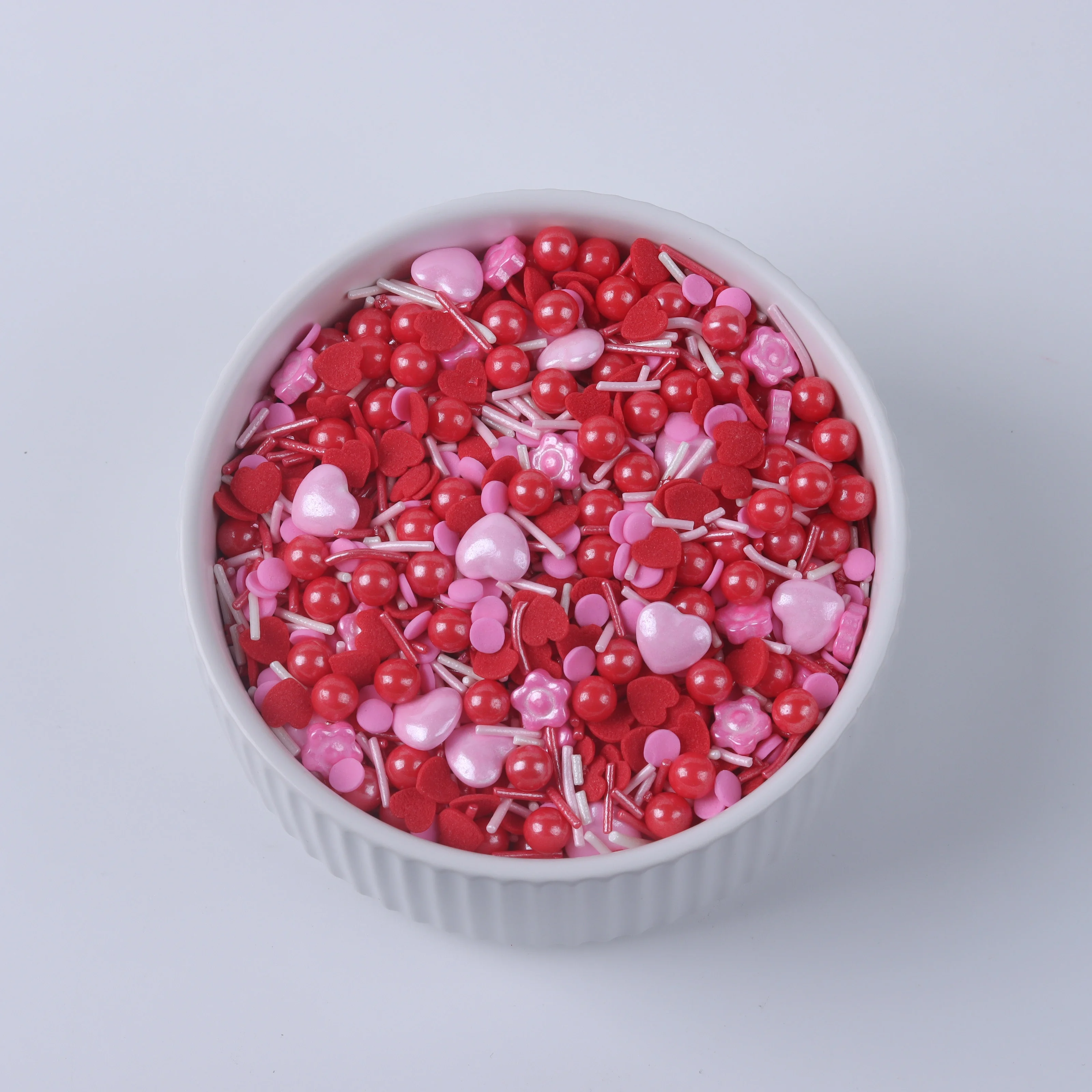 Lovebakery Valentine Cake Decoration Flower Sugar Sprinkles Cake Decoration Heart Shaped Edible Sprinkles to Pastry Decoration