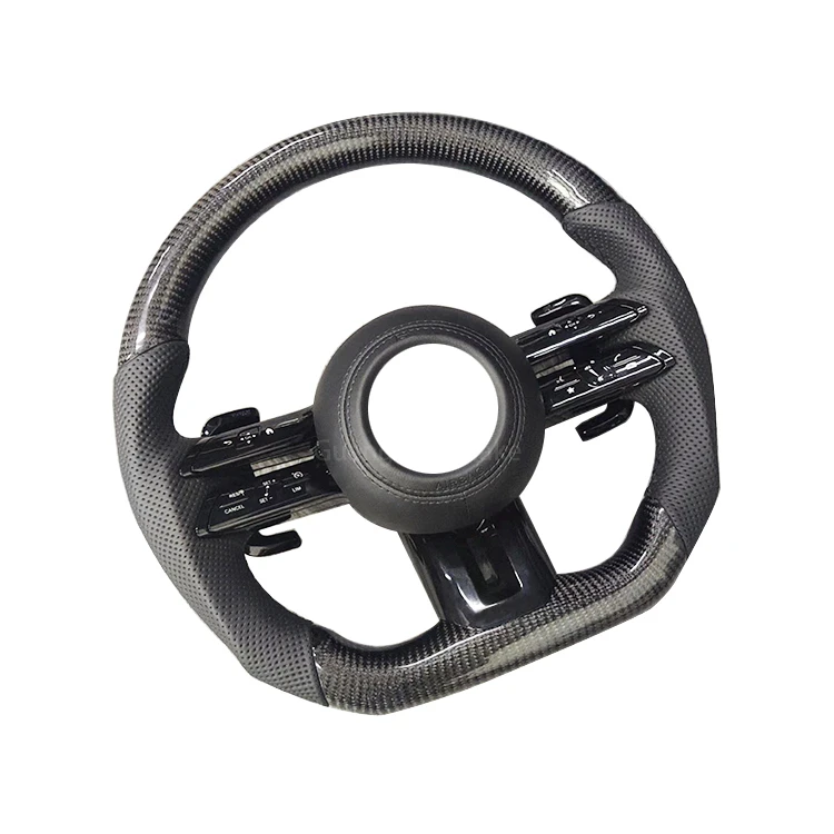 Custom Carbon Fiber Steering Wheel for Mercedes Benz AMG GT G C S Class W211 W222 W221 W204 W222 W205 W212 S63 C300 CLA GLE GLC