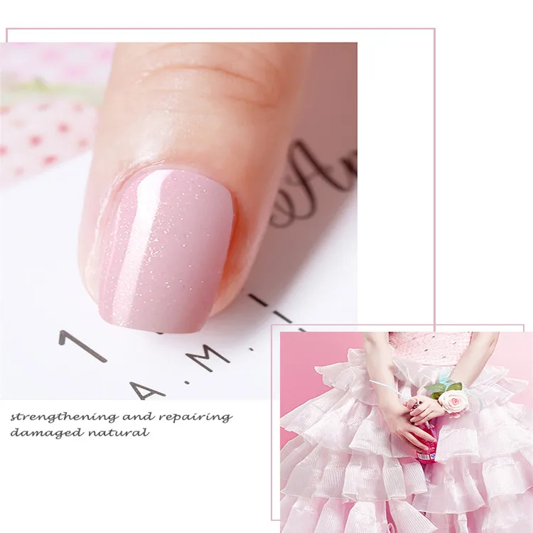 24 Nude Colors Professional Camouflage Base Coat Gold Sand Rubber Base for Nails