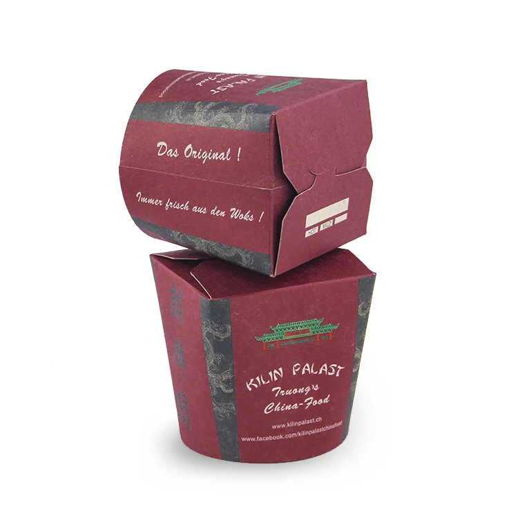 Take Away Brown Kraft Paper White Card Paper Noodle Box Biodegradable Food Paper Box Custom Printed Noodle Boxes