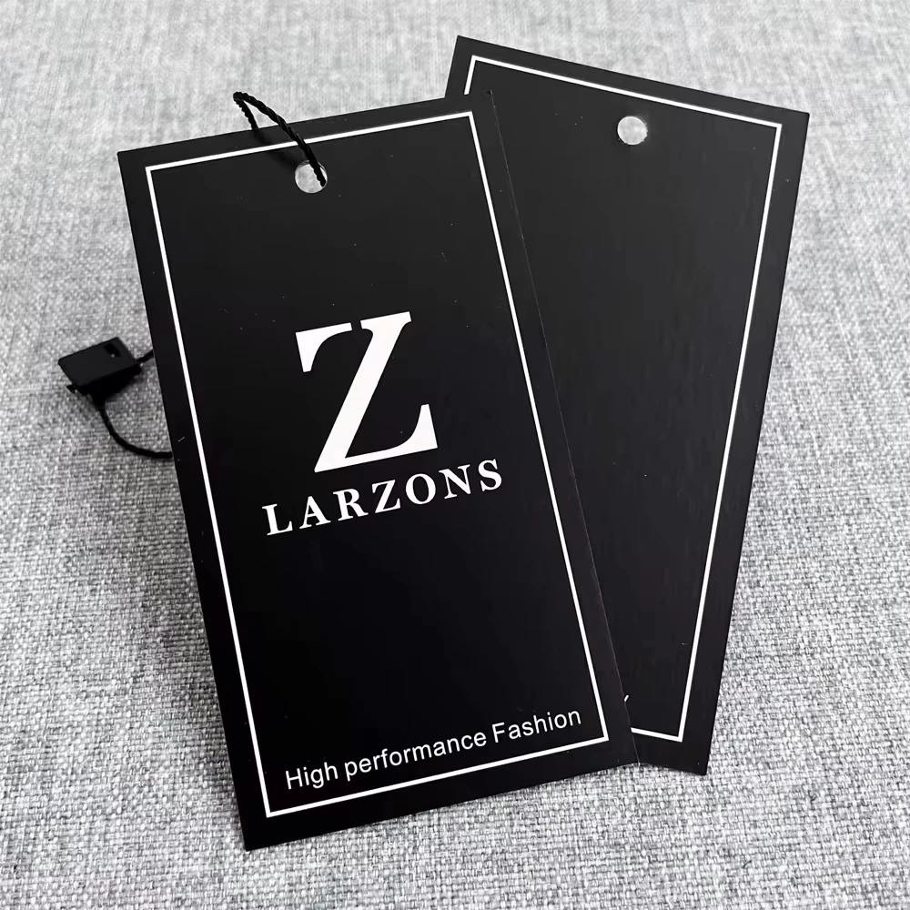 Black Design Print Envelope Hang Spare Button Paper Tag Kraft Paper Waterproof Customized Packaging Vinyl Custom Stickers