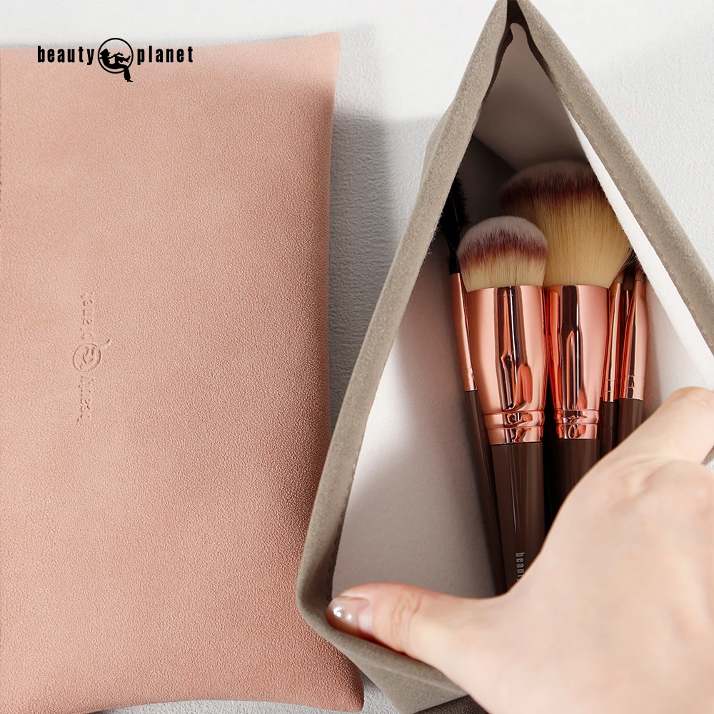 Beauty Planet Private Label 2024 Hot Sales Vegan Makeup Brushes Sets Tools 15 Makeup Brush Set Travel Makeup Brushes