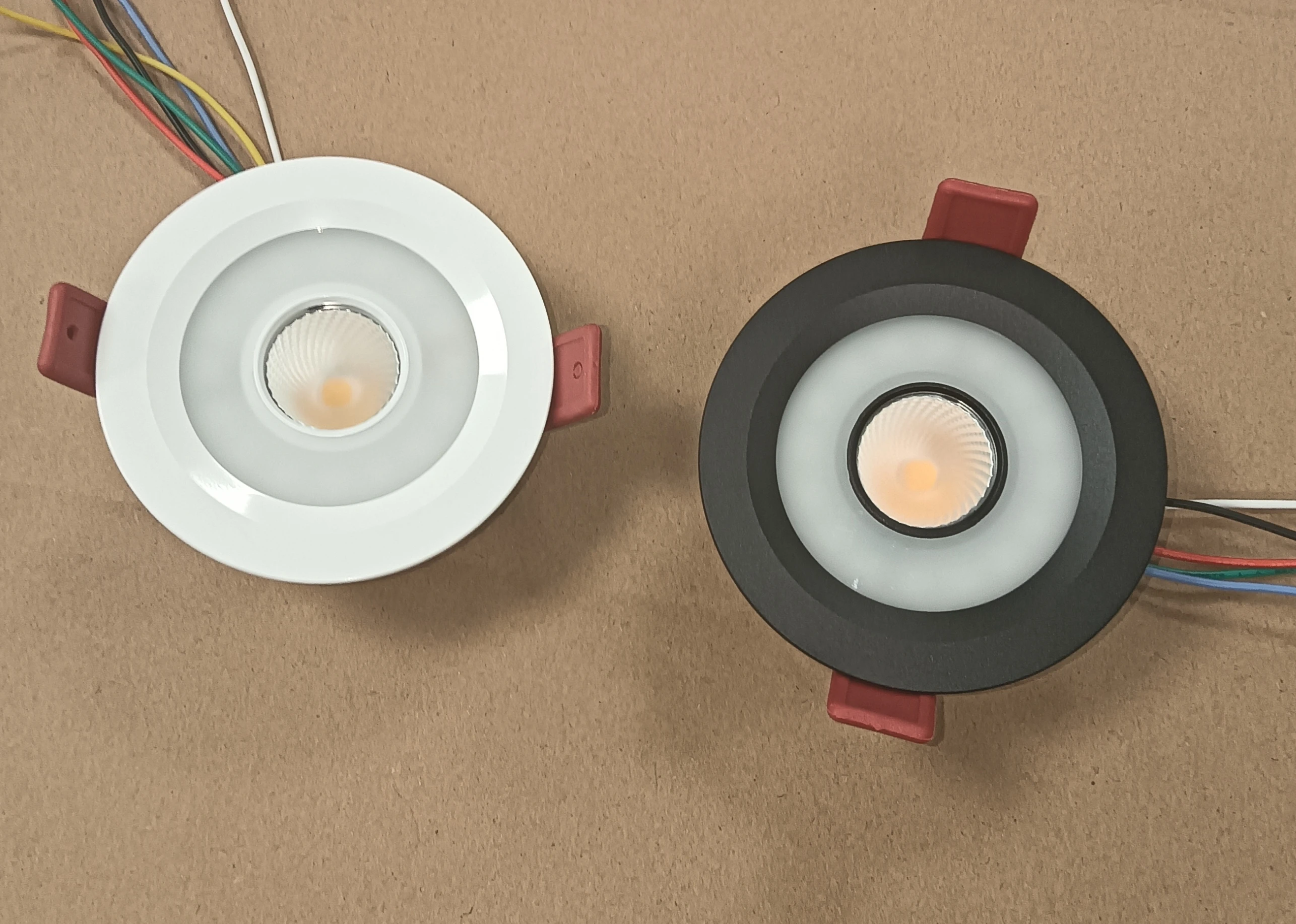 Benory CE Rohs Loxone PWM ceiling spots KNX moorgen Dali dimmable RGBW cct change DC 24V led smart recessed surface downlight